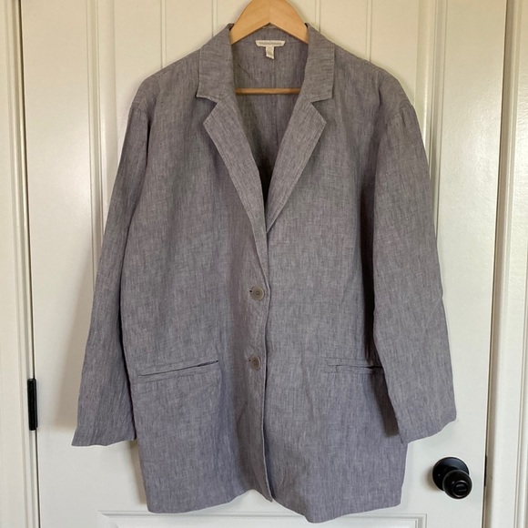 Gray Women's Blazer - Picture 1 of 11